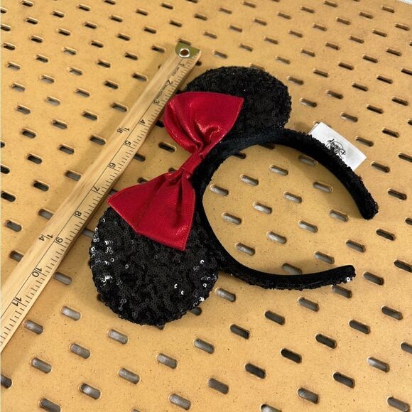 Disney Parks sequin Classic Bow Minnie Mouse sets of 2 Hair HeadBands - Picture 13 of 14